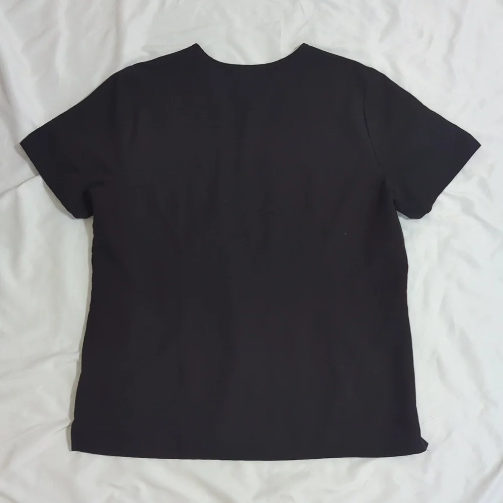 Figs Casma Three-Pocket Scrub Top, Color Black Size XL - Picture 6 of 15